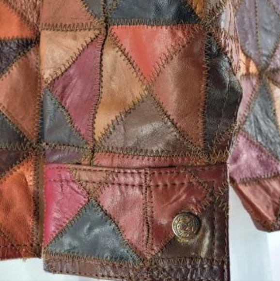 Gordon & Ferguson Co. Field and Stream leather patchwork vintage jacket - Picture 5 of 14